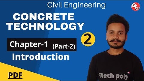 Concrete technology | Lecture-2 | chapter-1 Introduction of Concrete | Polytechnic 3rd semester.