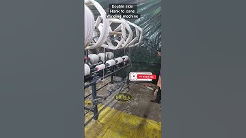 Double side hank to cone 16 spindle cone winder working process #winding #shorts #yarn  #9812304455