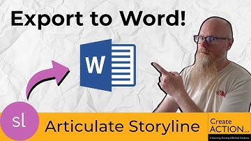 Export a Course as a Word Document in Articulate Storyline 360!