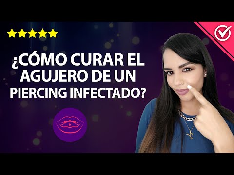 Cómo curar un piercing infectado en el ombligo, nariz o la oreja 👂