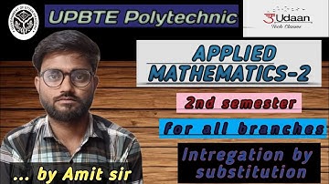 #App Mathematics -2/Polytechnic diploma second semester/Integration by substitution method/