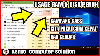 CARA MENGATASI RAM USAGE MEMORY LAPTOP / PC PENUH DI WINDOWS 10 screenshot 5