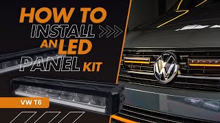 Installation of  Strands Firefly LED lamps in VW T6 front grille /car specific set from Chromemaster