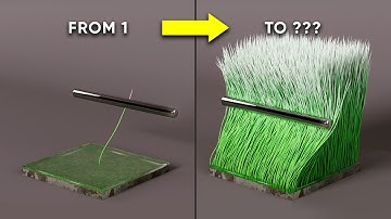 Satisfying 3D Simulation Show | Grass, Cloth, Donuts & More! #houdini  #redshift3d #simulation