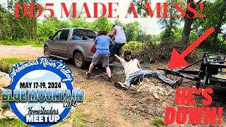 Stuck In The MUD! Drifter Down On The Mountain | Arkansas River Valley Homesteading Meetup