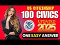 NEW U.S. Citizenship Test 2025, USCIS 100 Civics Test Questions and Answers! | N400 #usa #uscis
