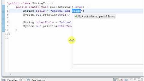 Pick Out Part of String in Eclipse