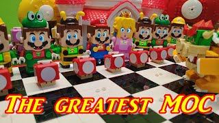 LEGO Princess Peach The greatest MOC with Mario and Luigi! #mario #legomario