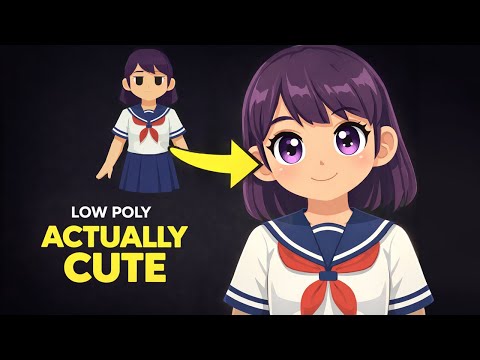 Creating Your First Cute Low-poly Anime Character In Blender