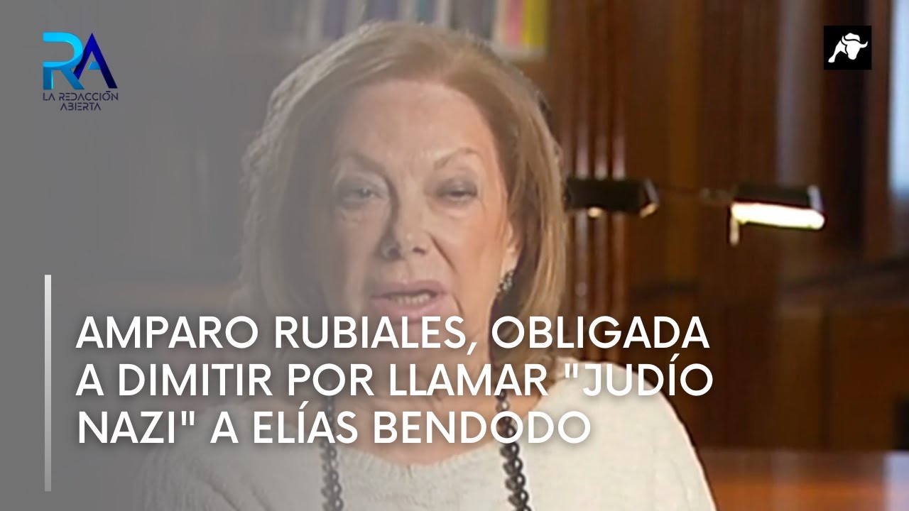 Amparo Rubiales, obligada a dimitir por llamar "judío nazi" a Elías Bendodo  - YouTube