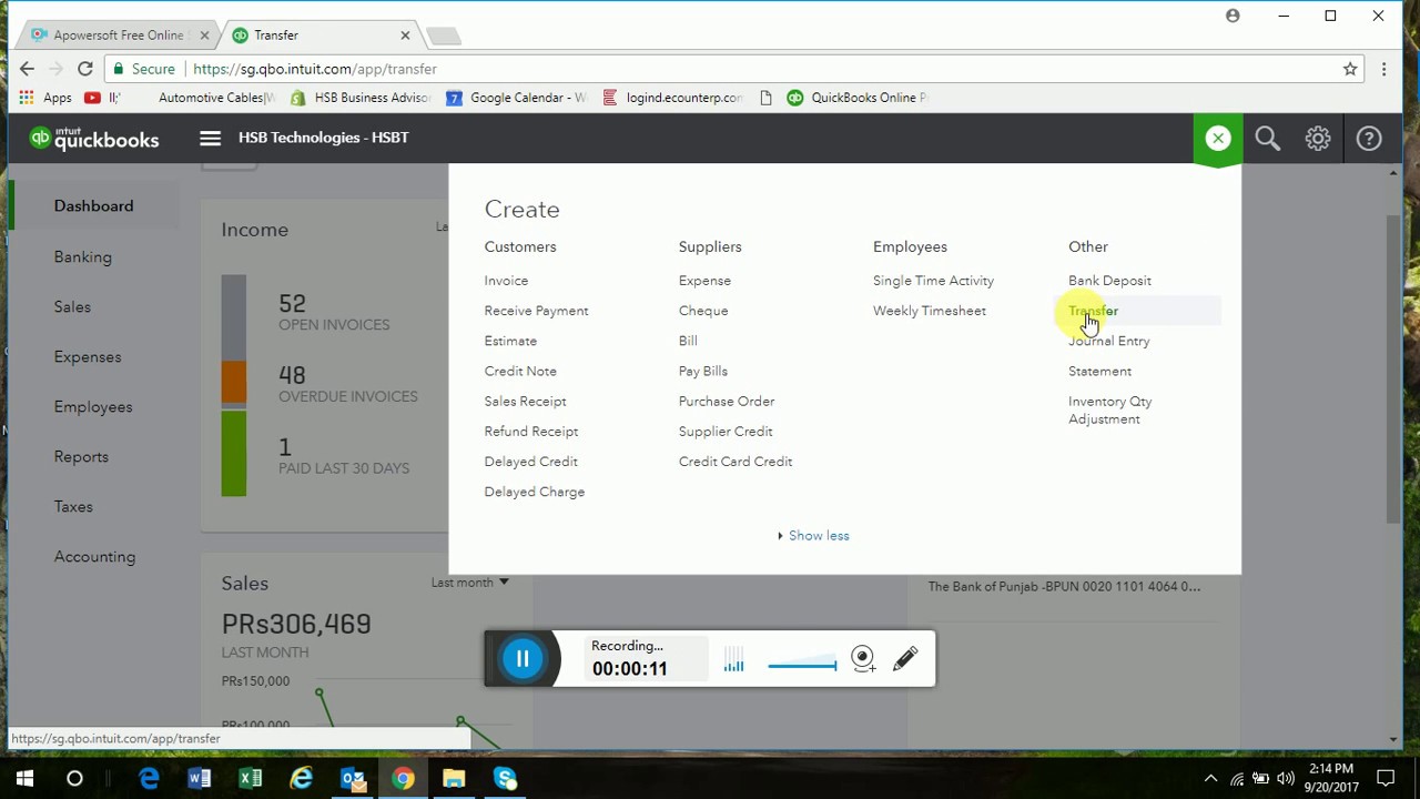 Ahmed Autos Interbank Transfer Process