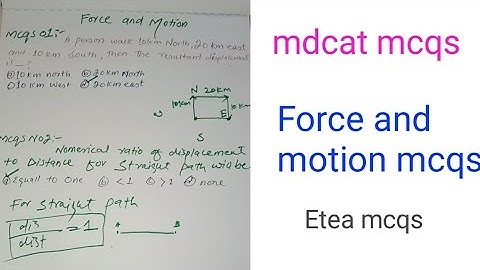 Force and motion important mcqs discussion||Mdcat mcqs with proper solutions||Etea mcqs With Solutio