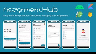 Assignment Hub app presentation | Built at VIT E-Hack hackathon. screenshot 3
