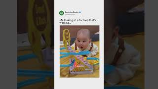 Me looking at how for loop works in my code 😂 #funny #memes