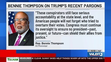 Thompson speaks against Trump’s pardoning of election conspirators