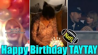 Detalles OMG! Travis Kelce decorates Room & makes Birthday cake at 1AM to Surprise Taylor Swift Actualización