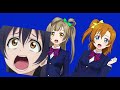 Pizza tower screaming bsod meme but its love live s version