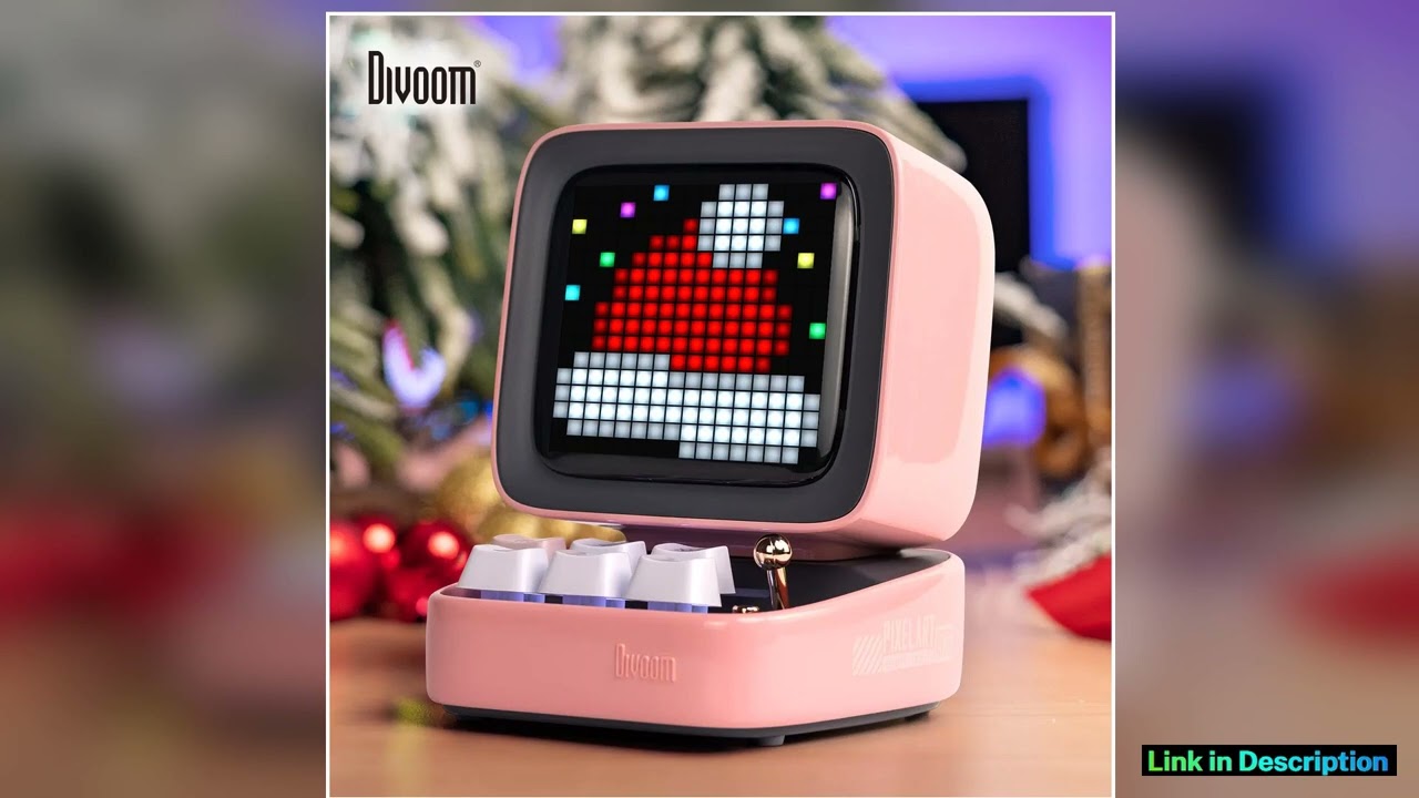 Divoom DitooPro Portable Bluetooth Speaker Retro Pixel Art Alarm Clock DIY LED Display Board Cute G