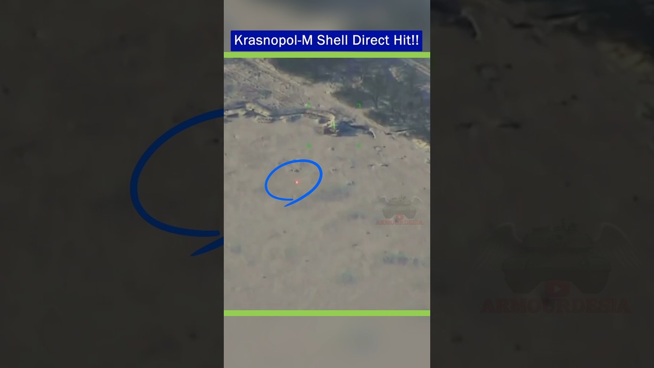 Russian Krasnopol-M Guided Artillery Shell Destroys Drone Control Center in Kharkiv Region