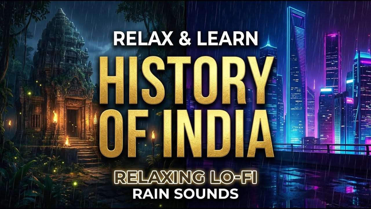 HISTORY FOR SLEEP - INDIA | A 5000 YEAR JOURNEY | RAIN SOUNDS, RELAXING LO-FI