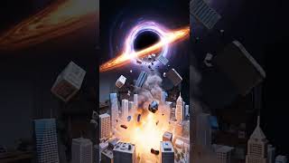 “Black Hole vs City 🕳️🏙️ | Cinematic Sci-Fi Disaster Scene”#blackhole #scifi #city #space #cinematic