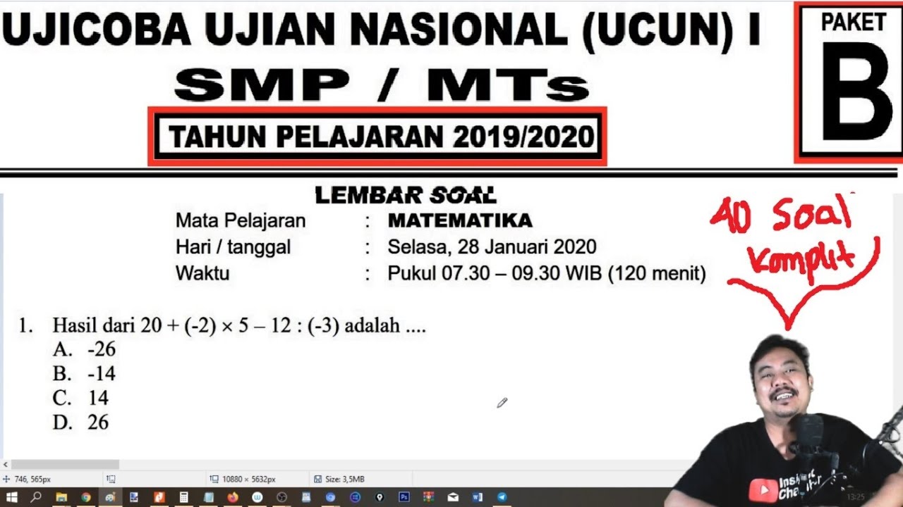  Soal  Unbk Paket  C  2021 Carles Pen