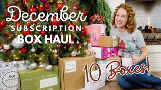 December Monthly Subscription Box Haul 2022 | 10 Great Boxes to See!