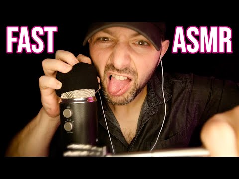 Intense ASMR Fast & Aggressive Foam Mic Cover Mouth Sounds