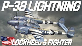 P 38 Lightning | Lockheed singleseat, twin pistonengined fighter aircraft | Upscaled Video