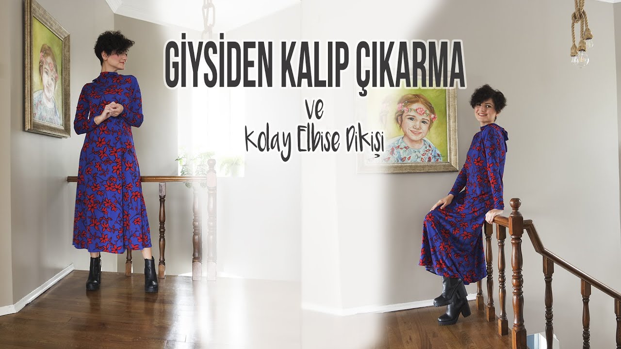 Giysiden Kalıp Çıkarma-Kolay Elbise Dikişi | Laçin Tenel