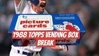 1988 Topps Baseball Cards Vending Box Break Junk Wax Baseball Cards #baseballcards #baseball #mlb