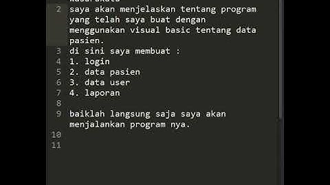 Project UAS Pemrograman Visual Basic Data Pasien STMIK ROYAL KISARAN