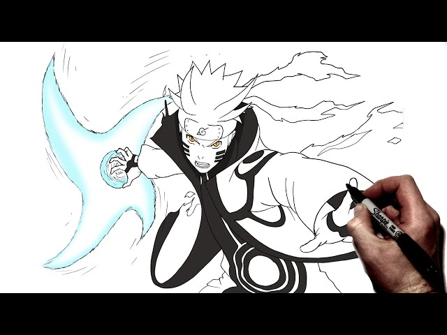 How To Draw Naruto & Boruto Rasengan, Step By Step