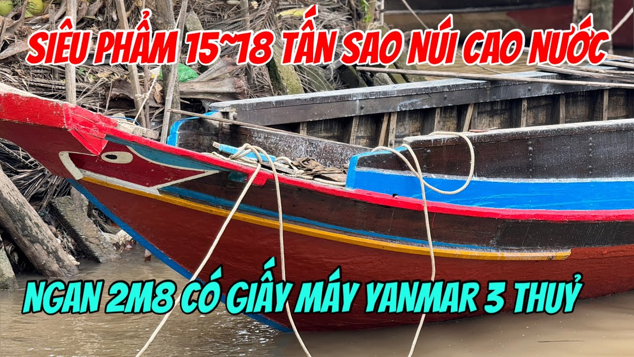 (Đã)Bán Ghe 15~18 Tấn Ngan 2m8 Sao Núi Máy Yanmar 3 Thuỷ Có Giấy Chỉ 75Tr 0923,5555,97 Tâm| Tâm Vlog