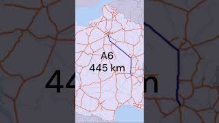 Top motorways in France Top motorways in France