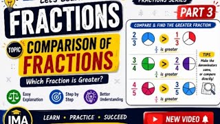 Comparison of Fractions | Which Fraction is Greater | Fractions Part 3