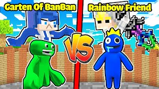 HUY NOOB GARTEN OF BANBAN ĐẠI CHIẾN BÚP BÊ VỚI RAINBOW FRIENDS TRONG MINECRAFT😱🌈⚔️