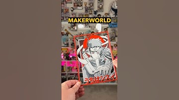 Border settings in HueForge make a big difference #anime #3dprinting #hueforge #art #printshop