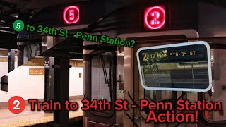 2 Train to 34th St - Penn Station Action!