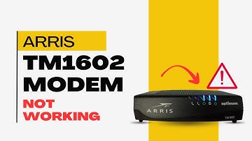 Arris TM1602 Modem Not Working