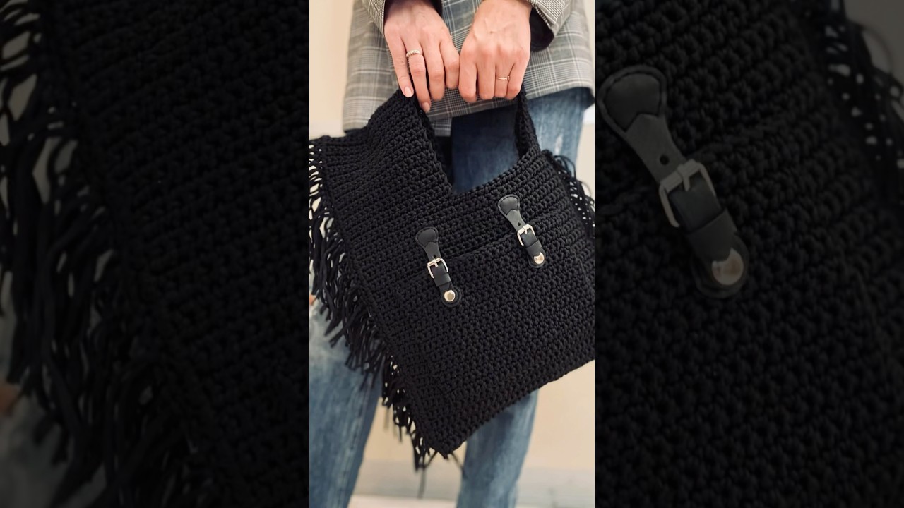 Дерзкая вязаная сумочка 🖤 