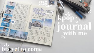 real time asmr - kpop journal w/ me - bts yet to come