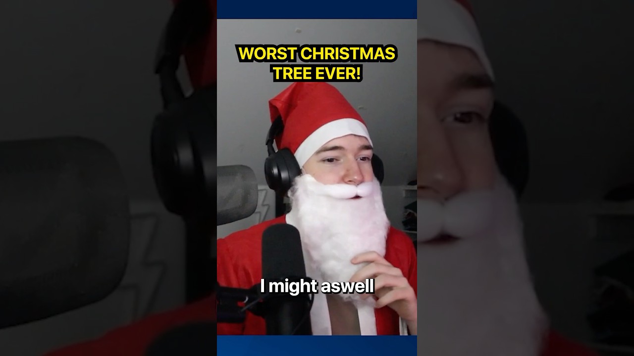 Building my Christmas tree on stream! #shorts #streamer #santa #christmas #christmasvideo