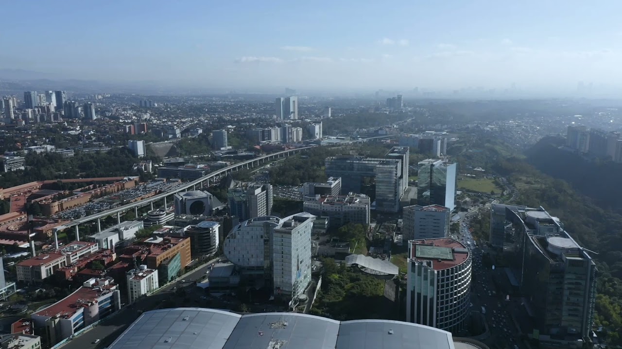 Nature Video Ovrpass With Trafflc Below Relaxing Music