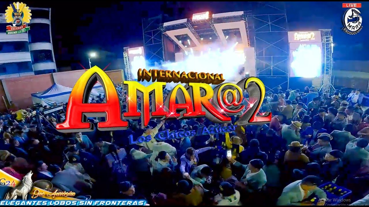 AMAR@2 EN EL 9no ANIVERSARIO DEL BLOQUE ELEGANTES LOBOS SIN FRONTERAS