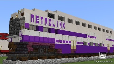 Minecraft Metrolink Bombardier Bi-level Coach and Cab Car Tutorial