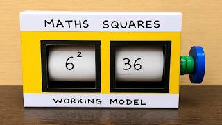 square of number working model - maths tlm - diy - simple and easy steps | DIY pandit