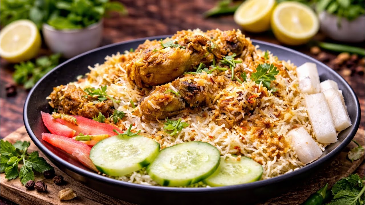 Hyderabadi Chicken Dum Biryani at Home | Restaurant Style | Step by Step | Food Lab Trails