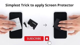 Simplest Trick to apply Screen protector on the Mobile Screen 🤯 #samsung