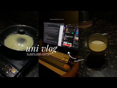 UNI VLOG: nu baliwag litalks, studying and cramming, university student life